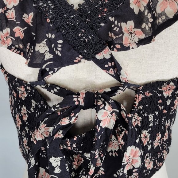 FREE PEOPLE bijou floral crop top Sz 12 NEW - Picture 8 of 10